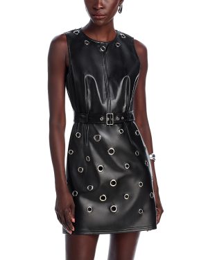 Cinq a Sept Harriet Faux Leather Mini Dress