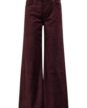 Citizens OF Humanity Loli Wide-leg Velvet Trousers - Burgundy - 24 (W24 / UK6 /xs)