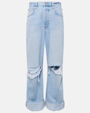 Citizens of Humanity Ayla distressed mid-rise wide-leg jeans