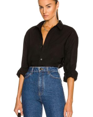 Citizens of Humanity Kayla Shirt in Black - Black. Size M (also in ).