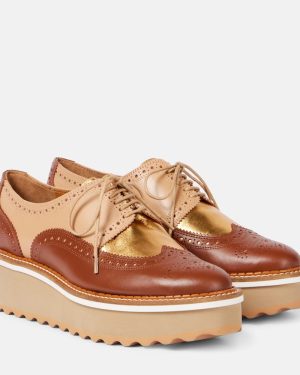 Clergerie Balma leather platform Derby shoes
