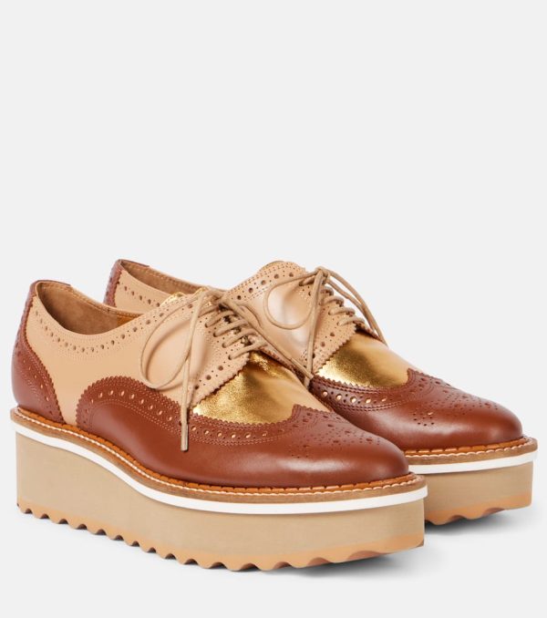 Clergerie Balma leather platform Derby shoes