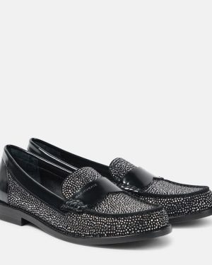 Clergerie Roy embellished leather loafers