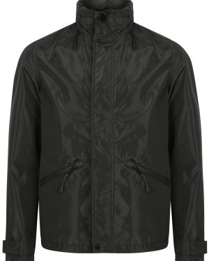 Coats / Jackets Ashlar Ripstop Windbreaker Jacket with Concealed Hood in Black - Dissident / S - Tokyo Laundry