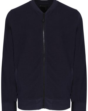 Coats / Jackets Coley Stripe Jersey Bomber Jacket in True Navy - Dissident / S - Tokyo Laundry