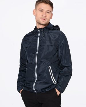 Coats / Jackets Cuba Lightweight Hooded Windbreaker Jacket In True Navy / S - Tokyo Laundry