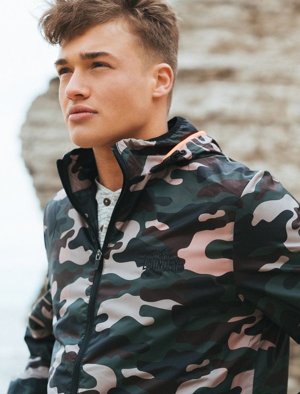 Coats / Jackets Dagenham Camouflage Print Windbreaker Jacket in Khaki / M - Tokyo Laundry