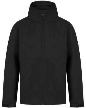 Coats / Jackets Lachlan Lightweight Windbreaker Jacket with Hood in Jet Black / S - Tokyo Laundry
