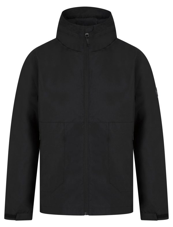 Coats / Jackets Lachlan Lightweight Windbreaker Jacket with Hood in Jet Black / S - Tokyo Laundry