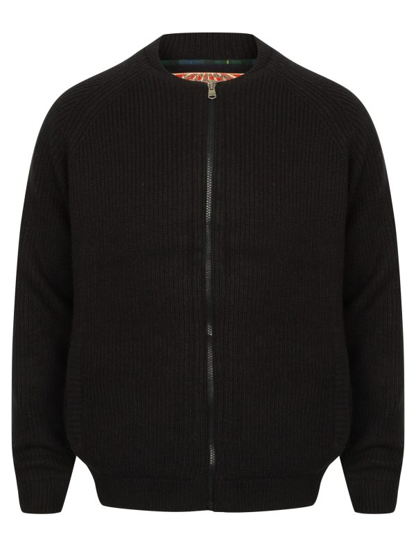 Coats / Jackets Maximo Quilted Lined Knitted Bomber Jacket in Black / S - Tokyo Laundry