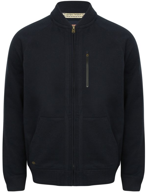 Coats / Jackets Naple Pines Jersey Bomber Jacket in Dark Navy / S - Tokyo Laundry