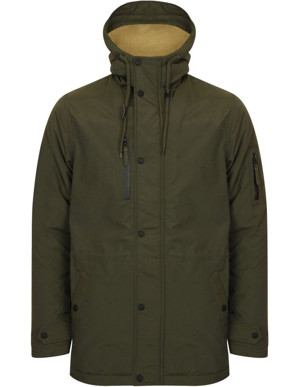 Coats / Jackets Patogonia Borg Lined Hooded Parka Coat in Rosin Khaki / S - Tokyo Laundry