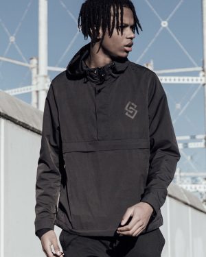 Coats / Jackets St Chalons Pullover Windbreaker Jacket in Black - Saint & Sinner / M - Tokyo Laundry