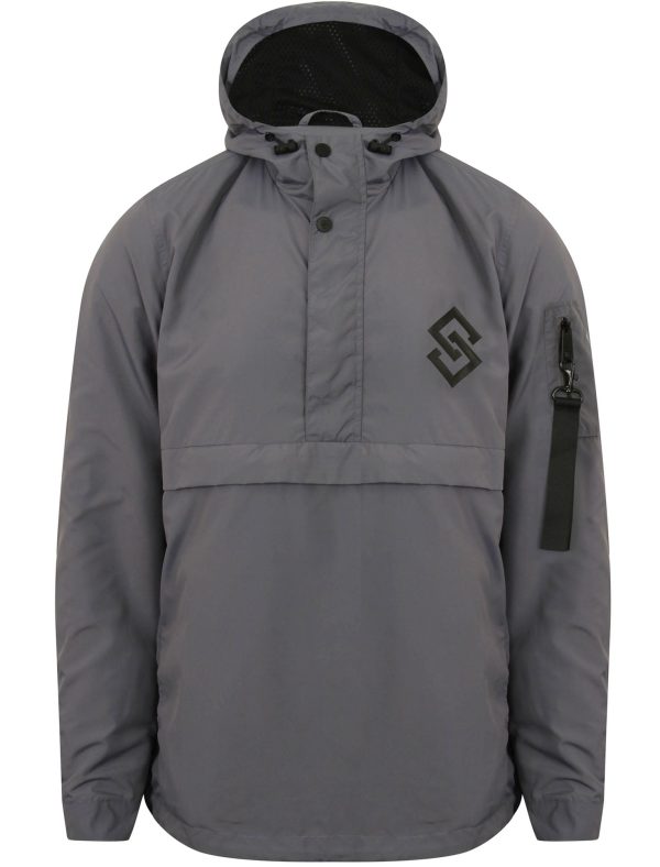 Coats / Jackets St Chalons Pullover Windbreaker Jacket in Greyward - Saint & Sinner / M - Tokyo Laundry