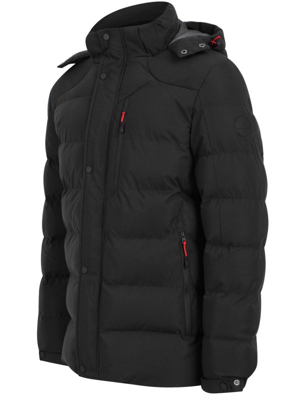 Coats / Jackets Yorkshire Quilted Puffer Coat with Hood In Jet Black / S - Tokyo Laundry