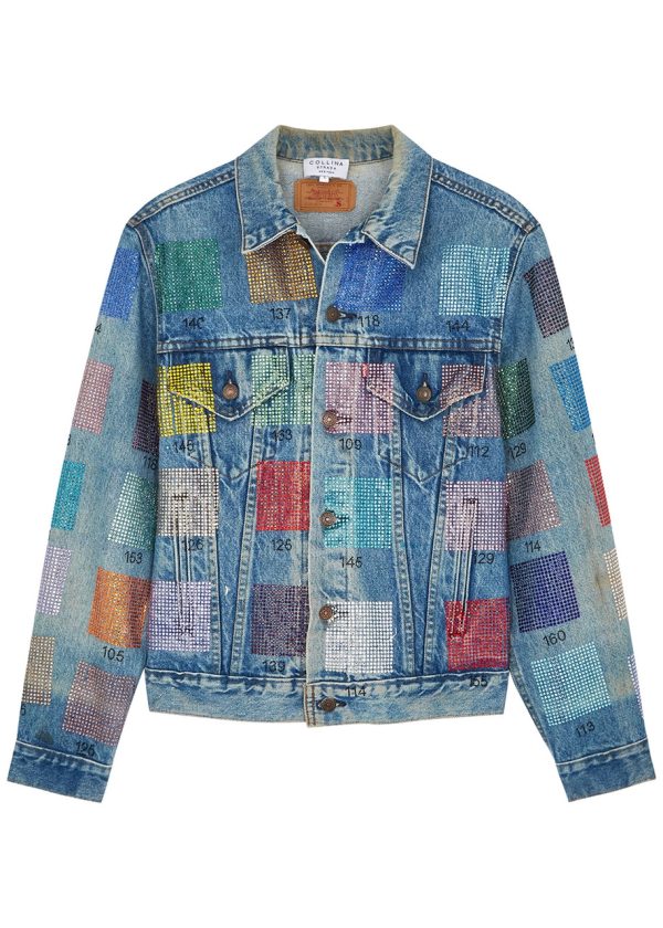 Collina Strada X Levi's Embellished Denim Jacket - Blue - M