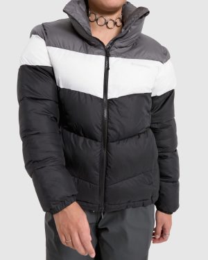 Columbia Puffect Jacket in Black & Grey Regular, Size: XS