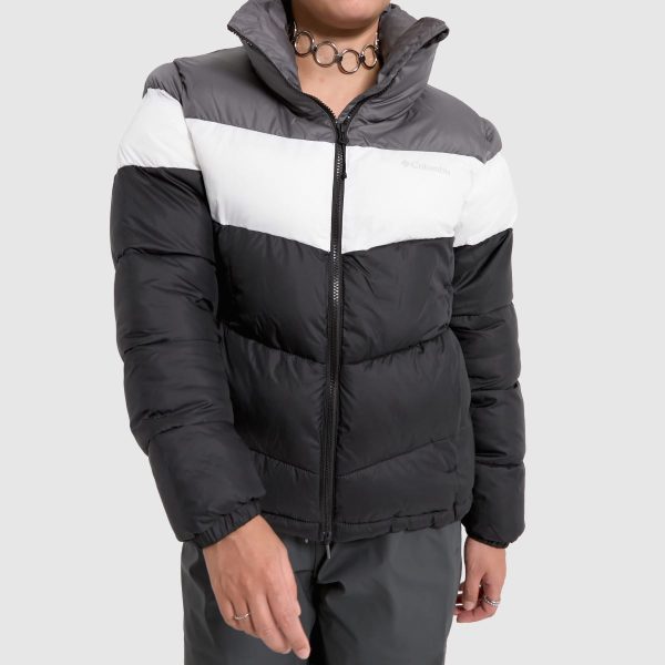 Columbia Puffect Jacket in Black & Grey Regular, Size: XS