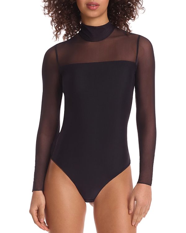 Commando Mesh Mock Neck Bodysuit