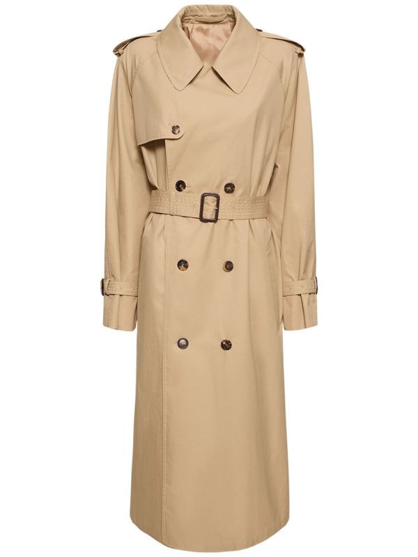Compact Cotton Drill Trench Coat