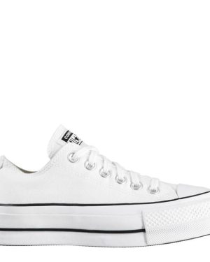 Converse Lifestyle Chuck Taylor All Star Platform Canvas Low Top Shoes - White