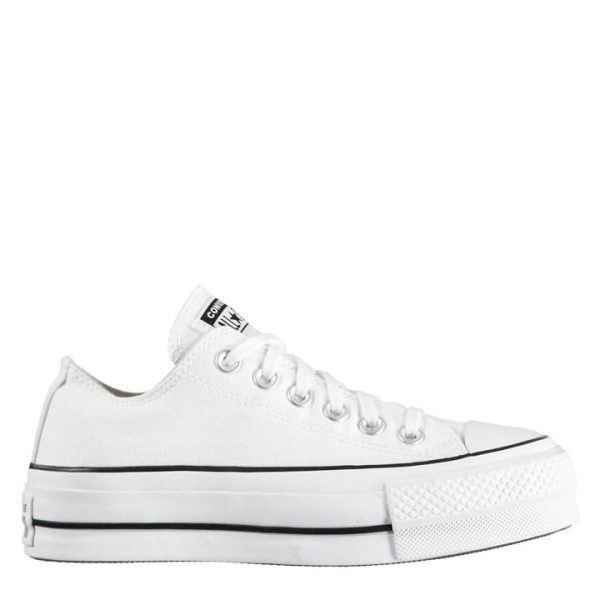 Converse Lifestyle Chuck Taylor All Star Platform Canvas Low Top Shoes - White
