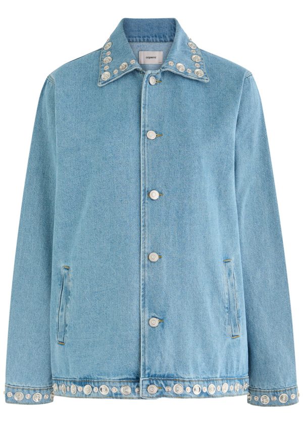 Coperni Studded Denim Jacket - Blue - M (UK12 / M)