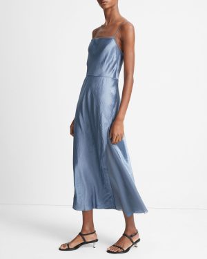 Cornflower Panelled Slip Dress