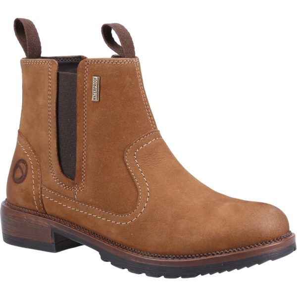 Cotswold Womens Laverton Slip On Leather Chelsea Ankle Boots UK Size 8 (EU 41)