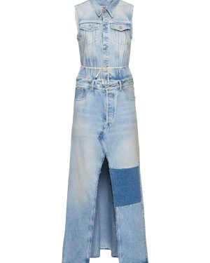 Cotton Denim Maxi Dress