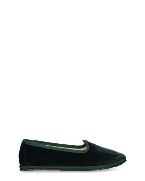 Cotton Velvet Loafers