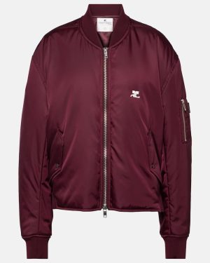 Courreges Logo bomber jacket