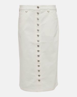 Courreges Multiflex denim midi skirt