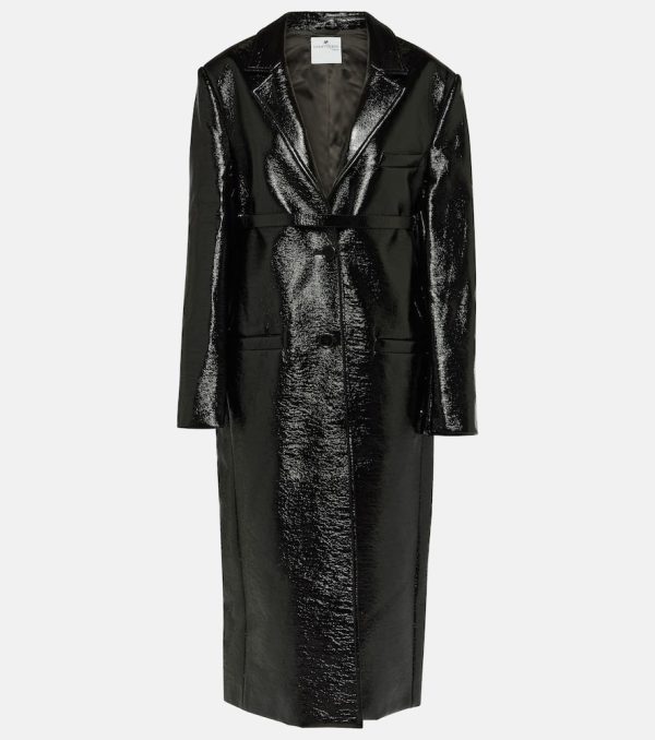 Courreges Tailored cotton blend coat