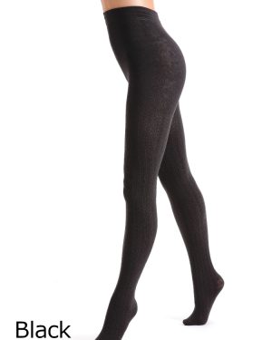 Couture Cable Knit Fleece Tights