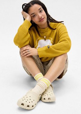 Crocs Bone Classic Clogs - Cream UK 4 at Urban Outfitters