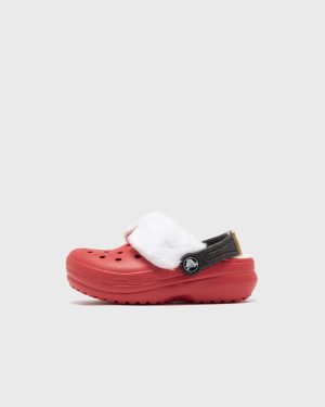 Crocs Classic Lined Santa Clog K Sandals & Slides red|white in size:25-26
