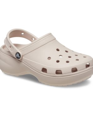 Crocs Classic Platform Beige Womens shoes 206750-6UR in a Plain Man-made in Size 7