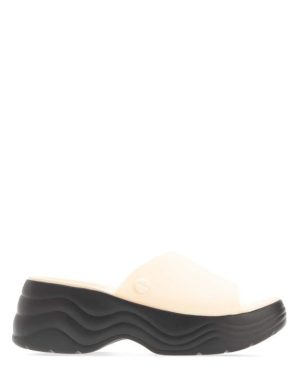 Crocs Skyline Platform Sliders Womens - White