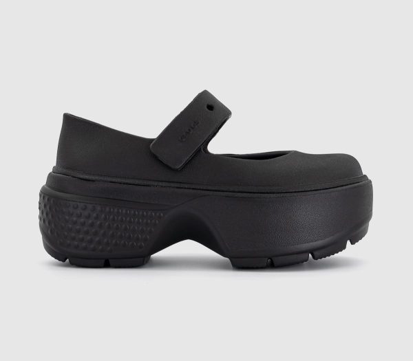 Crocs Womens Stomp Mary Janes Black, 6