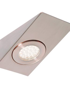 Culina Lago LED Wedge Under Cabinet Light 1.5W Cool White Opal and Satin Nickel