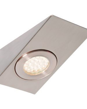 Culina Lago LED Wedge Under Cabinet Light 1.5W Warm White Opal and Satin Nickel