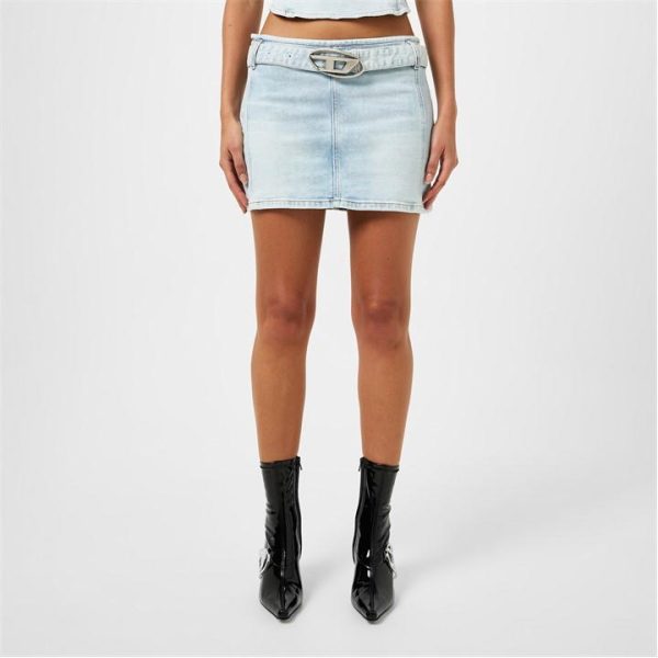 DIESEL De-Flip Mini Skirt - Blue