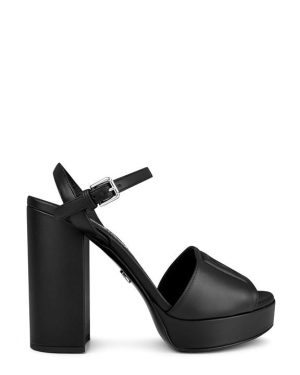 DOLCE AND GABBANA Platform Kiera Heeled Sandals - Black