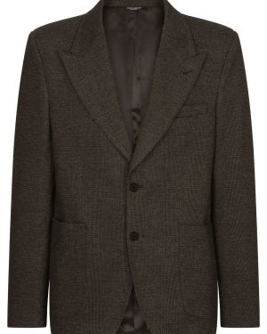 DOLCE & GABBANA 2 BUTTON BLAZER Size: 50, colour: BLACK