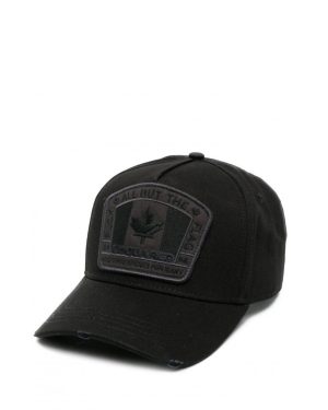 DSQUARED2 FLAG CAP Size: OS, colour: BLACK