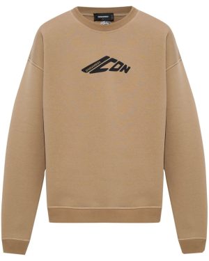 DSQUARED2 ICON RELAX FIT SWEATSHIRT Size: L, colour: BEIGE