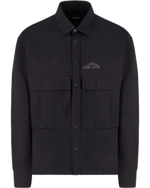 DSQUARED2 ICON RIPSTOP CROPPED SHIRT Size: 52, colour: BLACK