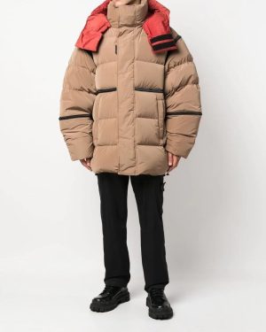 DSQUARED2 PEAK PUFFER JACKET Size: 48, colour: STONE