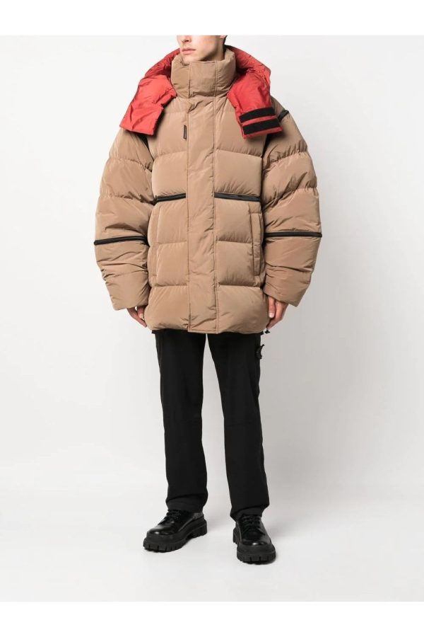 DSQUARED2 PEAK PUFFER JACKET Size: 48, colour: STONE